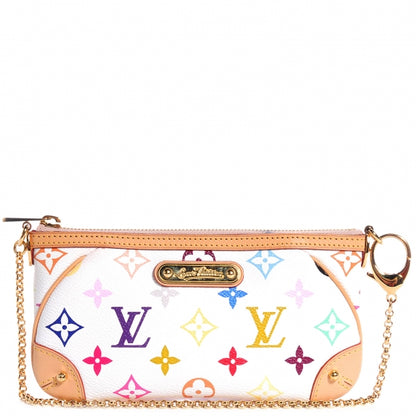 Louis Vuitton Monogram Multicolor Pochette Milla MM White 1 of 8