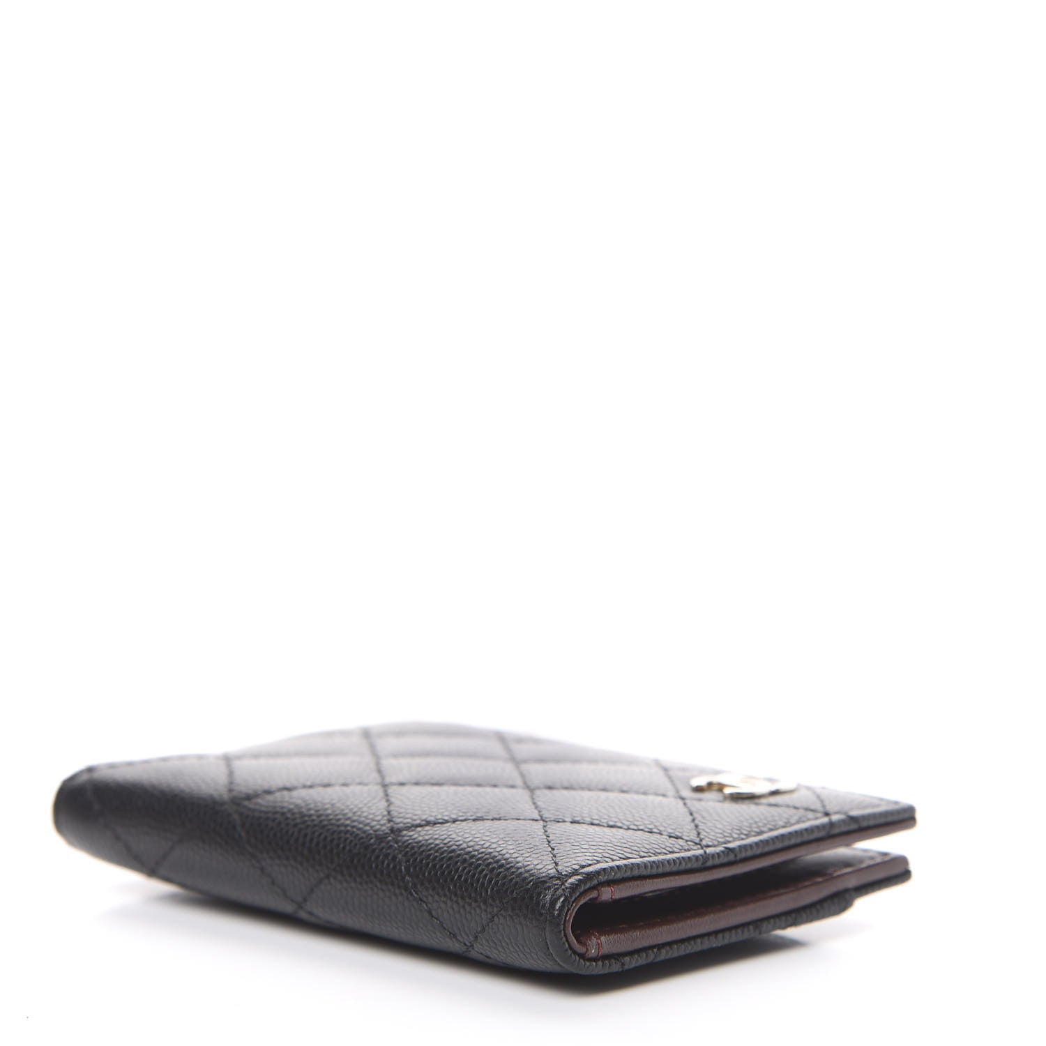 Chanel Caviar Quilted Card Holder Wallet Black 3 of 7