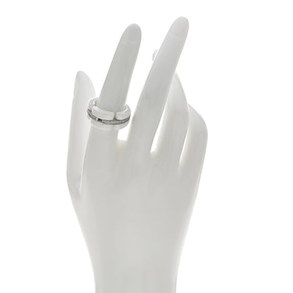 Chanel 18K White Gold White Ceramic Diamond Ultra Ring 55 7.25 2 of 4