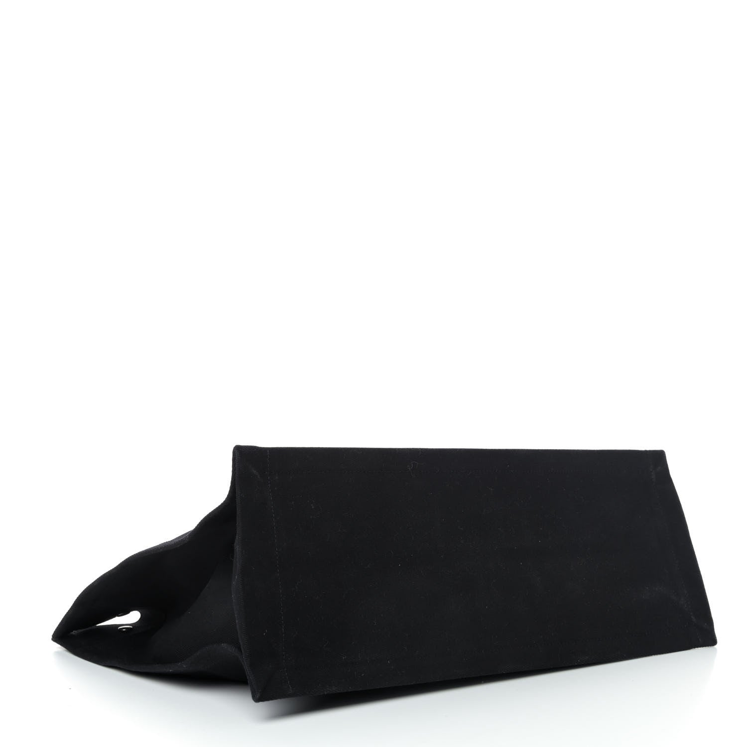 Saint Laurent Linen Calfskin Rive Gauche Tote Black 3 of 4