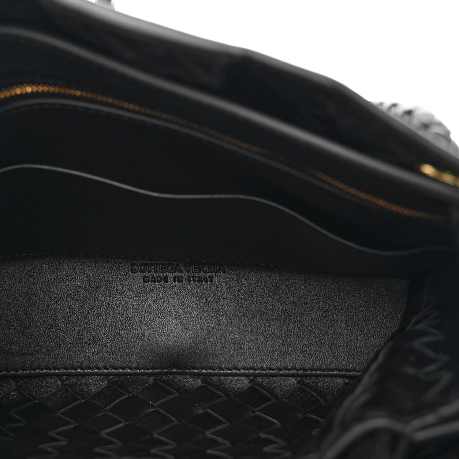 Bottega Veneta Nappa Intrecciato Small Andiamo Shoulder Bag Black 6 of 11