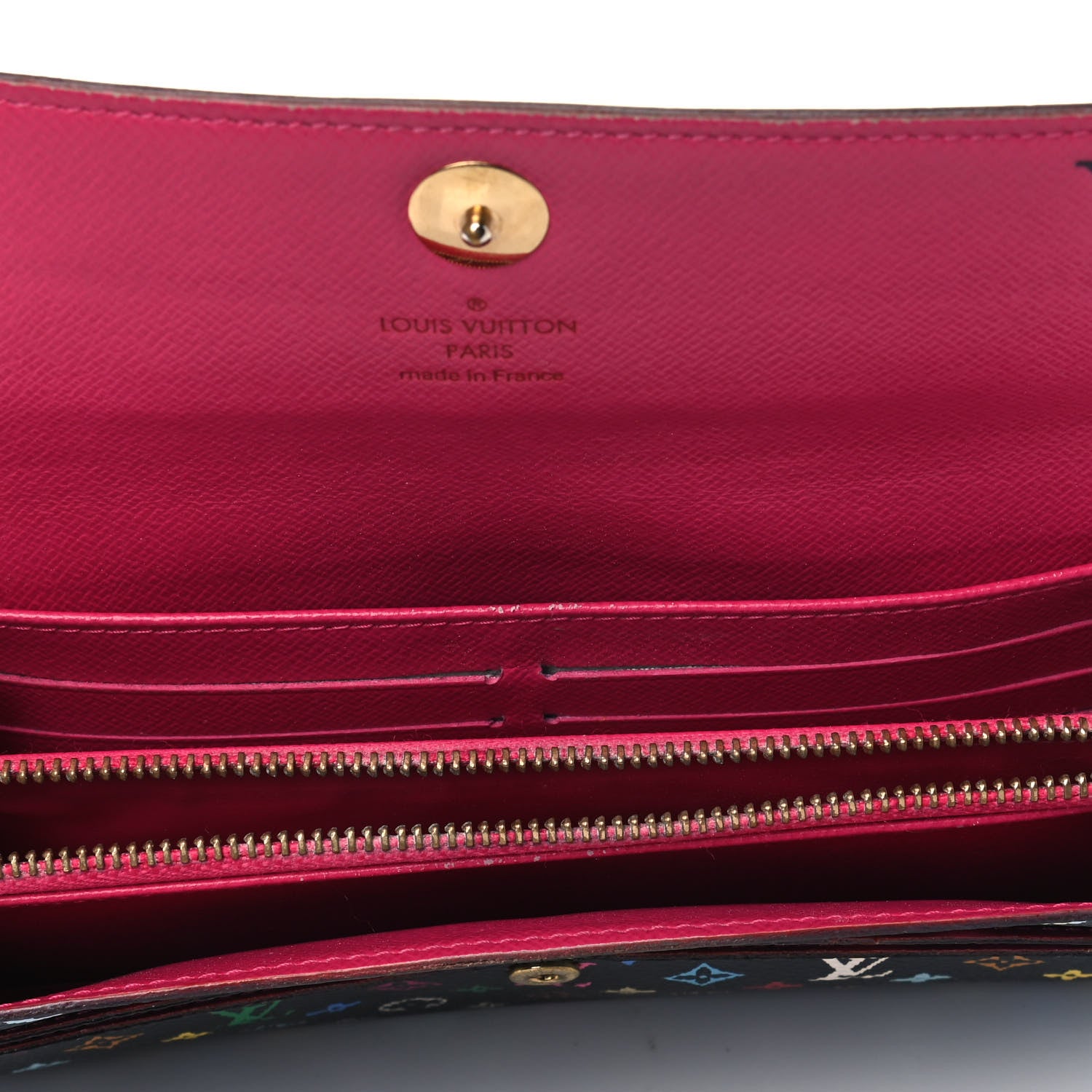 Louis Vuitton Monogram Multicolor Sarah Wallet Black Grenade 4 of 13