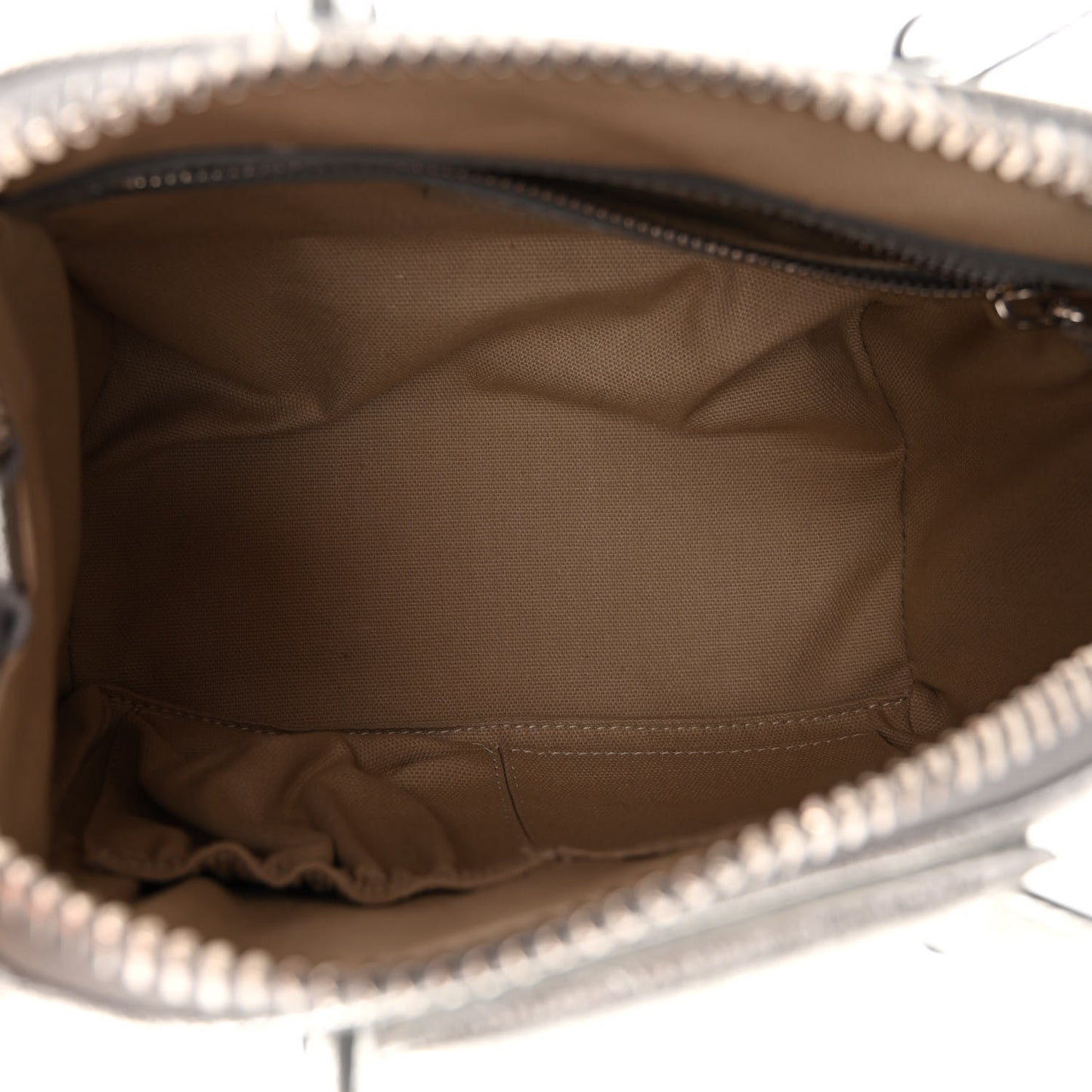 Metallic Sugar Goatskin Mini Antigona Silver