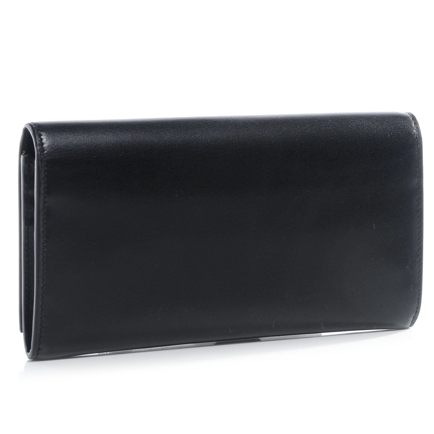 Saint Laurent Leather Classic Large Flap Wallet Black 2 of 8
