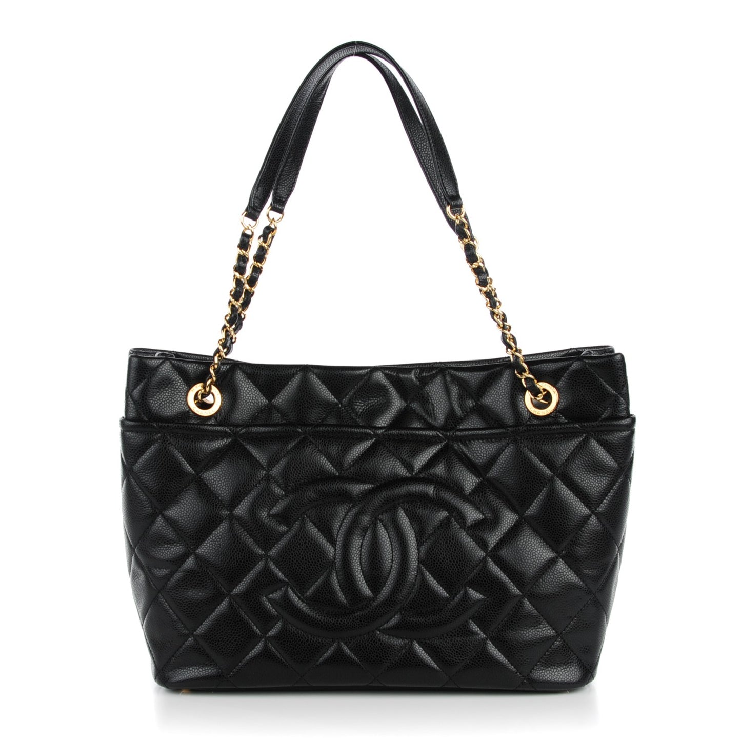 Caviar Quilted CC Timeless Soft Hobo Black