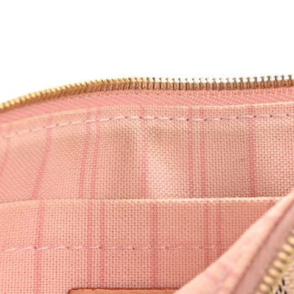 Louis Vuitton Damier Azur Neverfull MM GM Pochette Rose Ballerine 7 of 15