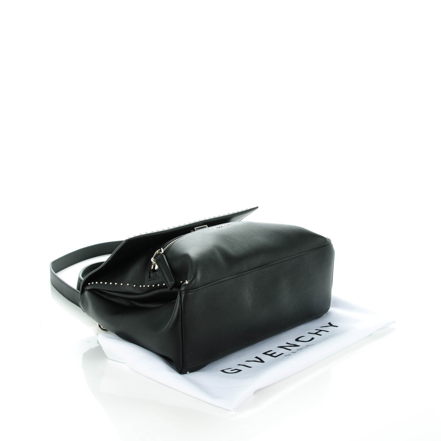 Givenchy Calfskin Studded Small Pandora Pure Flap Bag Black 4 of 7