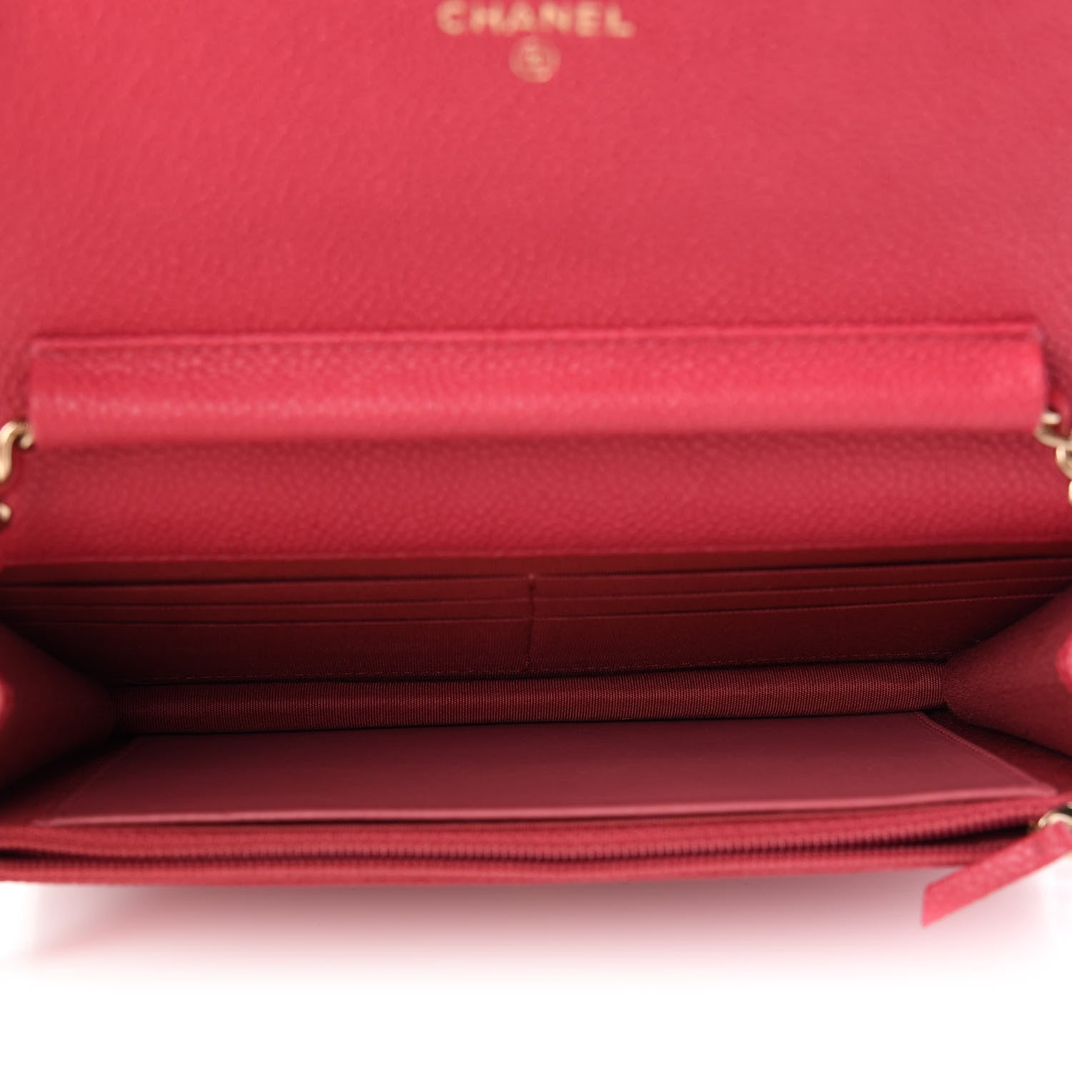Chanel Grained Calfskin Quilted Cuba Wallet On Chain WOC Pink 5 of 10