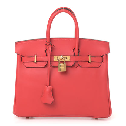 Hermes Veau Jonathan Birkin 25 Rouge De Coeur 1 of 9