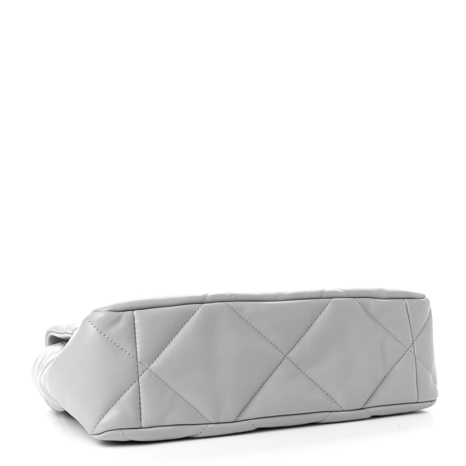 Chanel Lambskin Quilted Large Chanel 19 Flap Grey 3 of 5