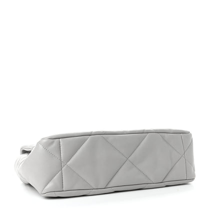 Chanel Lambskin Quilted Large Chanel 19 Flap Grey 3 of 5