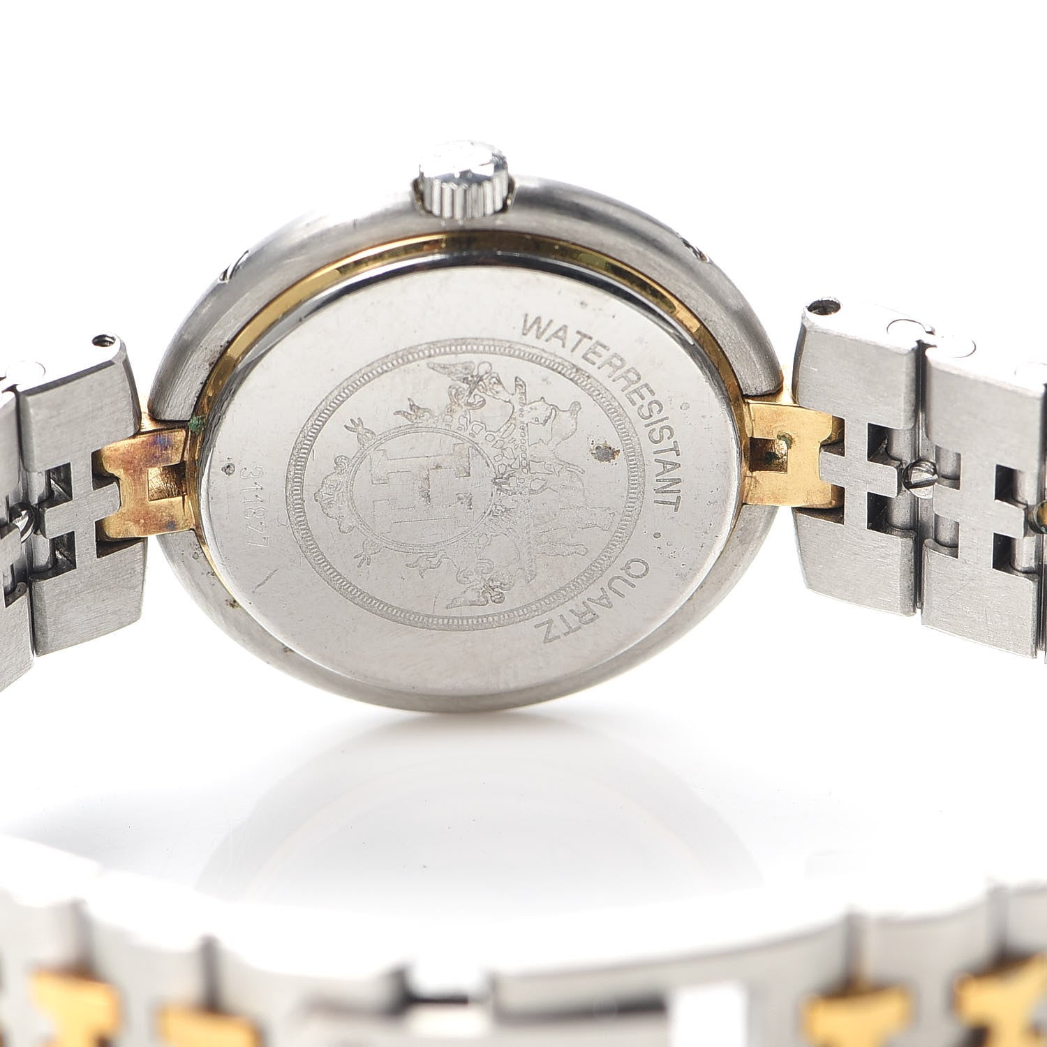 Hermes Stainless Steel 25mm Clipper Quartz Watch Gold 4 of 4