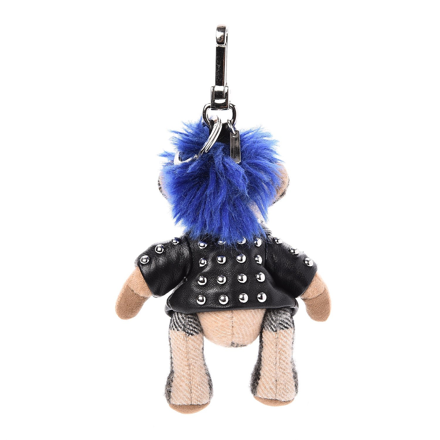 Burberry Cashmere Thomas Punk Teddy Bear Keychain Charm Camel 3 of 4