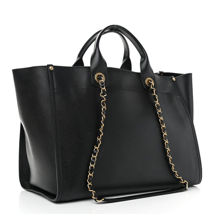 Chanel Caviar Medium Studded Deauville Tote Black 3 of 12