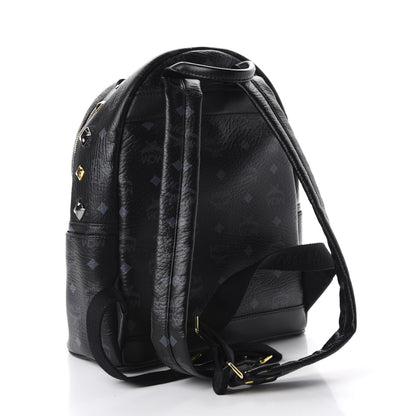 MCM Visetos Studded Small Stark M Backpack Black 2 of 10