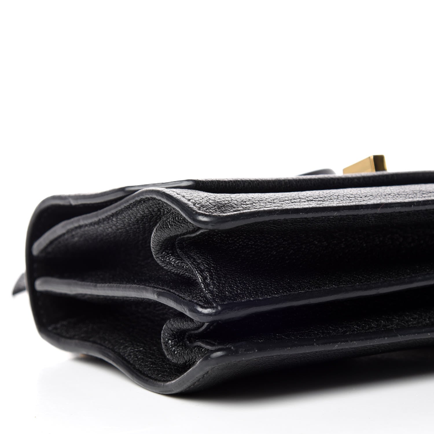 Miu Miu Goatskin Madras Miu Logo Shoulder Bag Black 5 of 8