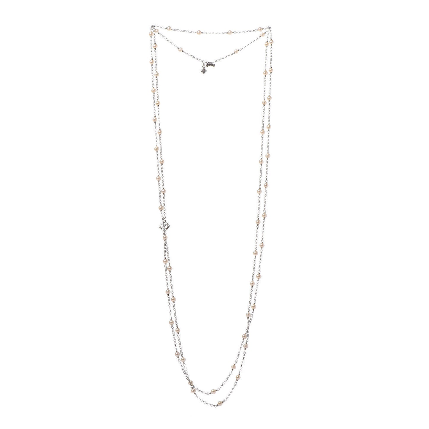 Sterling Silver Freshwater Pearl Bead Chain Necklace