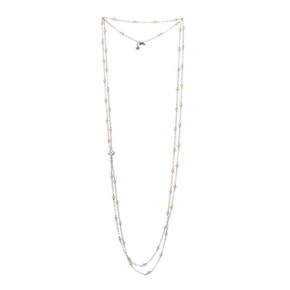 David Yurman Sterling Silver Freshwater Pearl Bead Chain Necklace 2 of 4