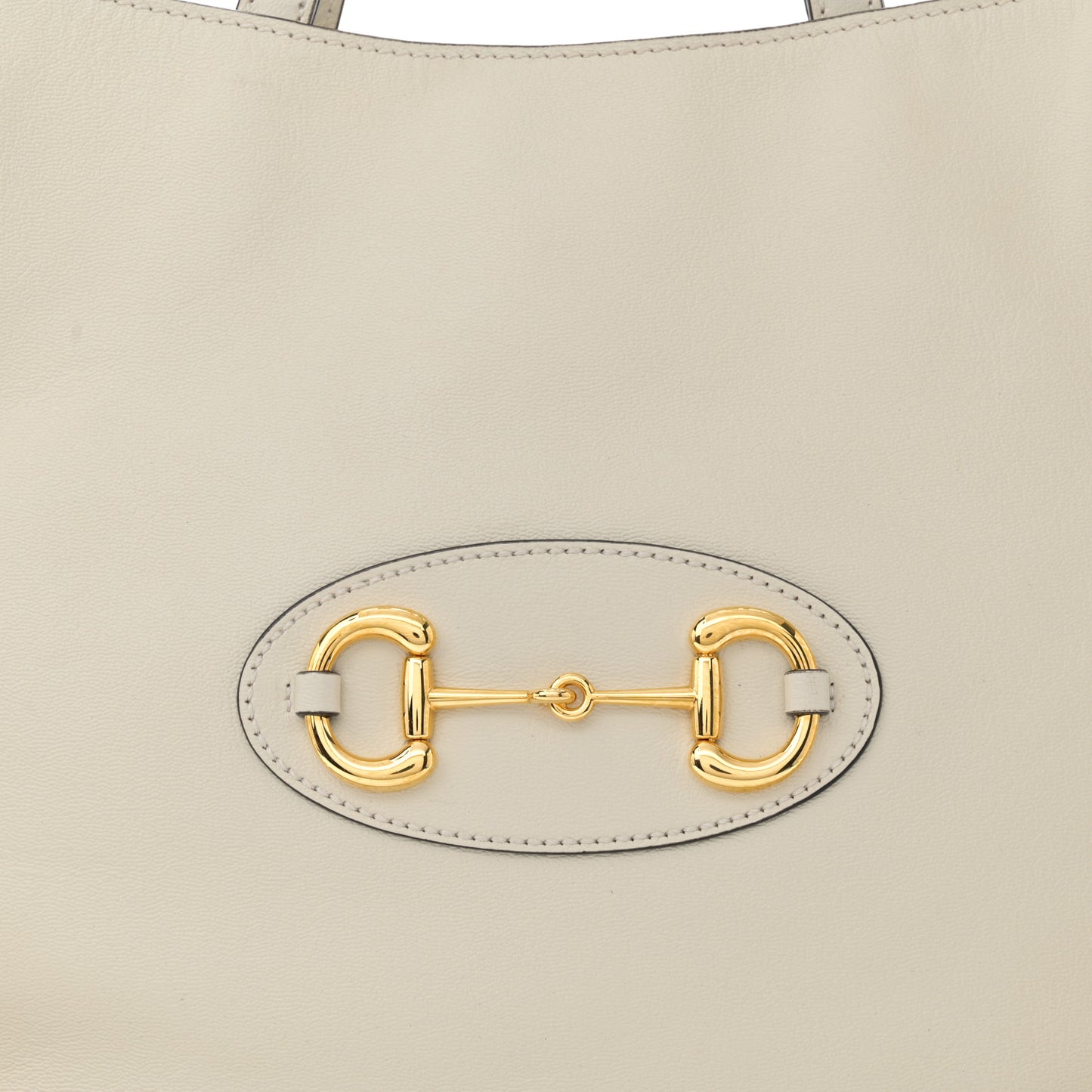 New Sakai Calfskin Lux Large Horsebit 1955 Tote Bag Mystic White