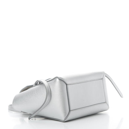 Celine Laminated Calfskin Nano Belt Bag Silver 5 of 12