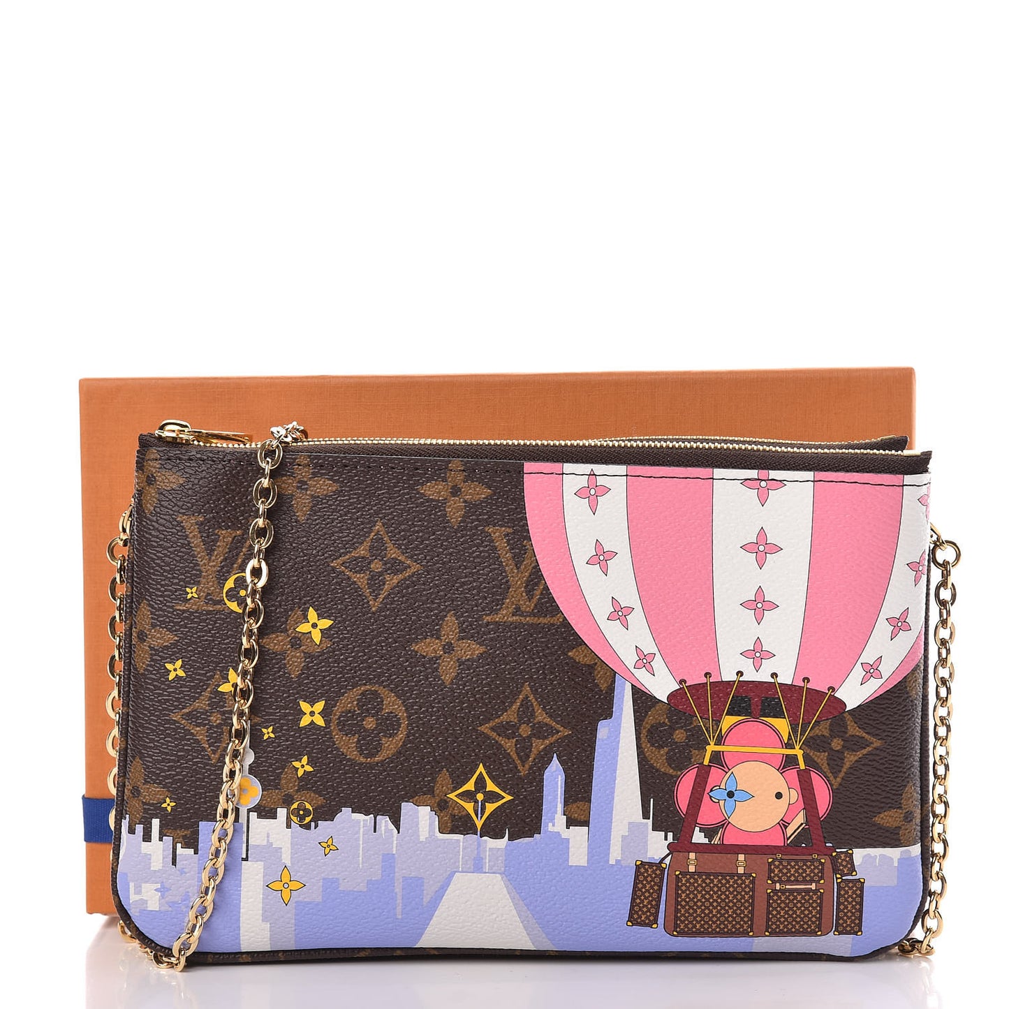 Monogram 2019 Christmas Animation Double Zip Pochette