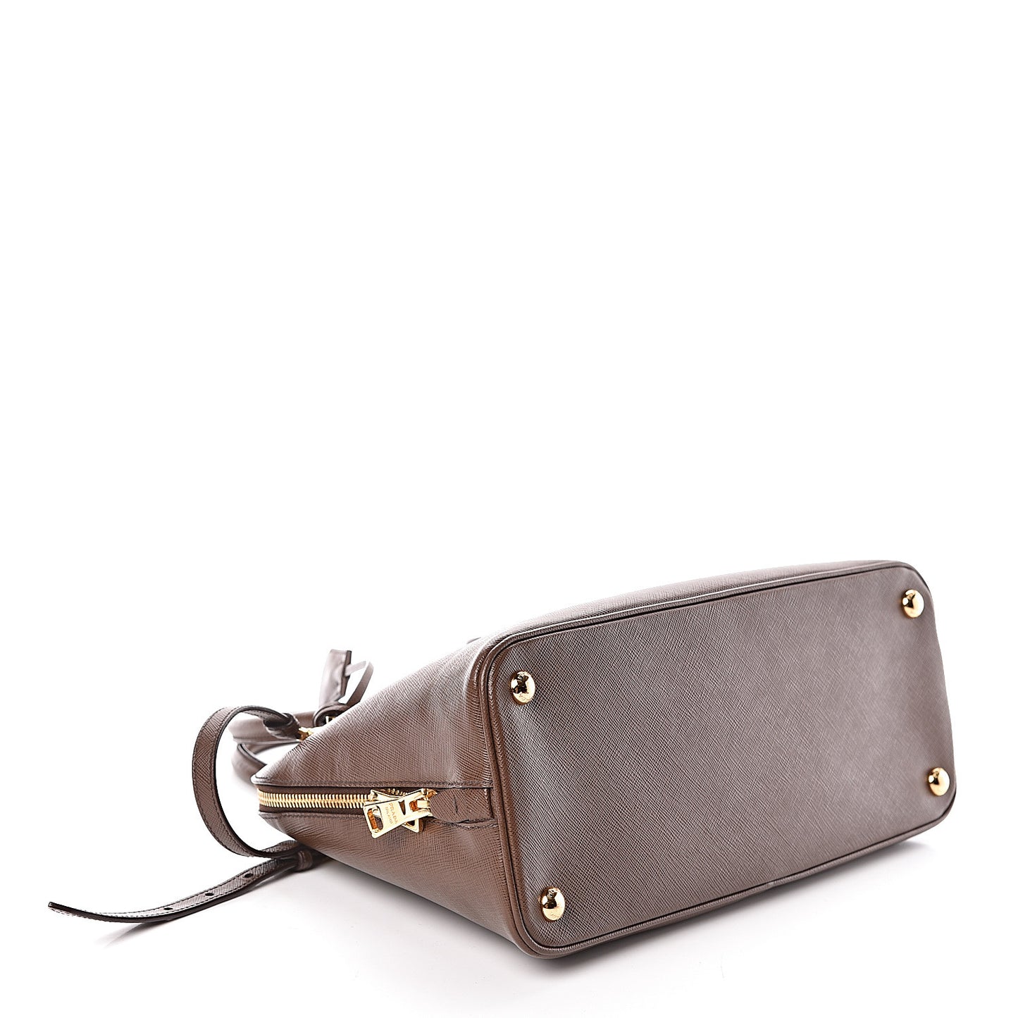 Saffiano Lux Medium Promenade Tote Cacao