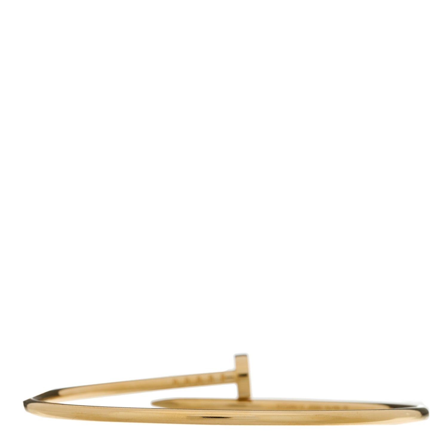 Cartier 18K Yellow Gold Small Juste Un Clou Bracelet 17 2 of 3