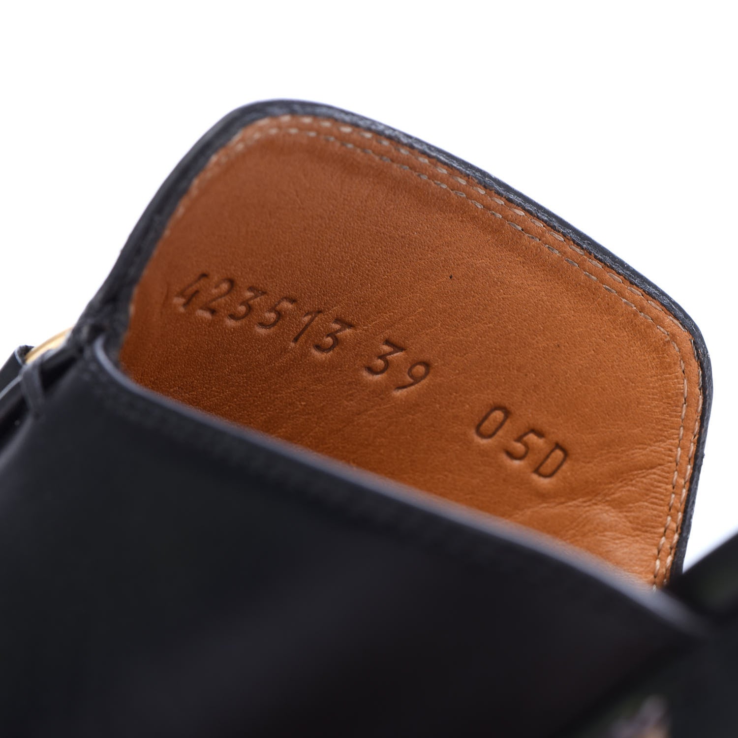 Gucci Calfskin Womens Princetown Slippers 39 Black 8 of 9