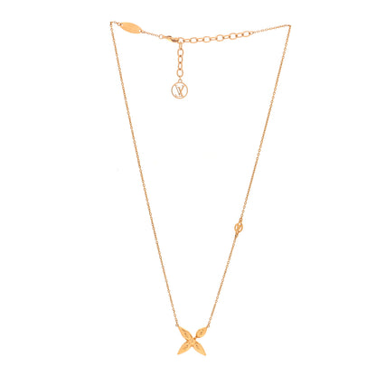 Louis Vuitton Metal Louisette Necklace Gold 3 of 6