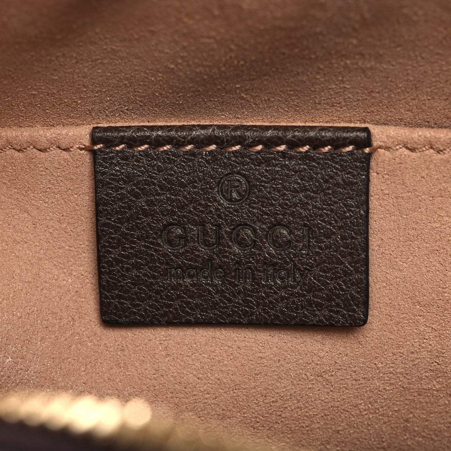 GG Supreme Monogram Web Small Ophidia Belt Bag 85 34 Dark Brown