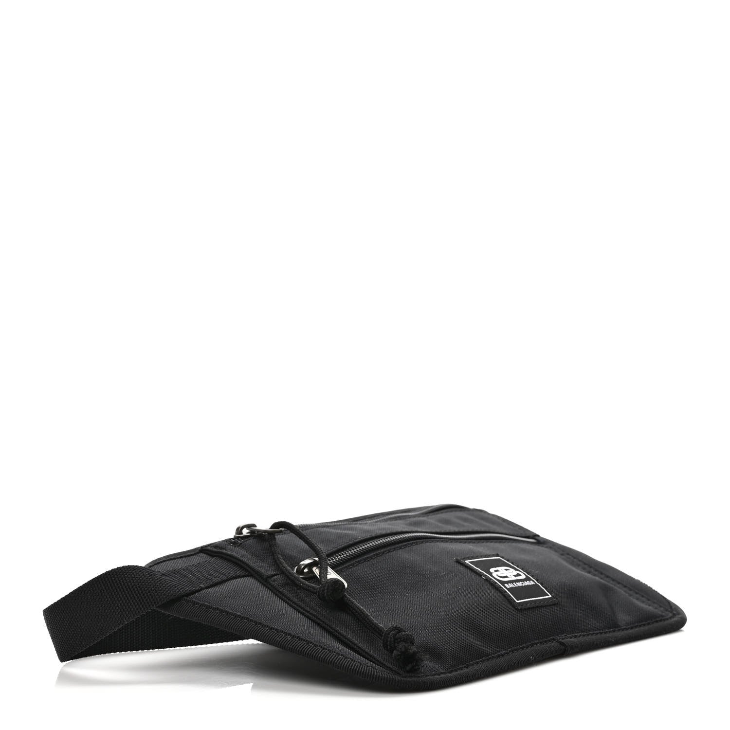 Balenciaga Sustainable Casual Nylon Weekend Belt Wallet Black 4 of 9