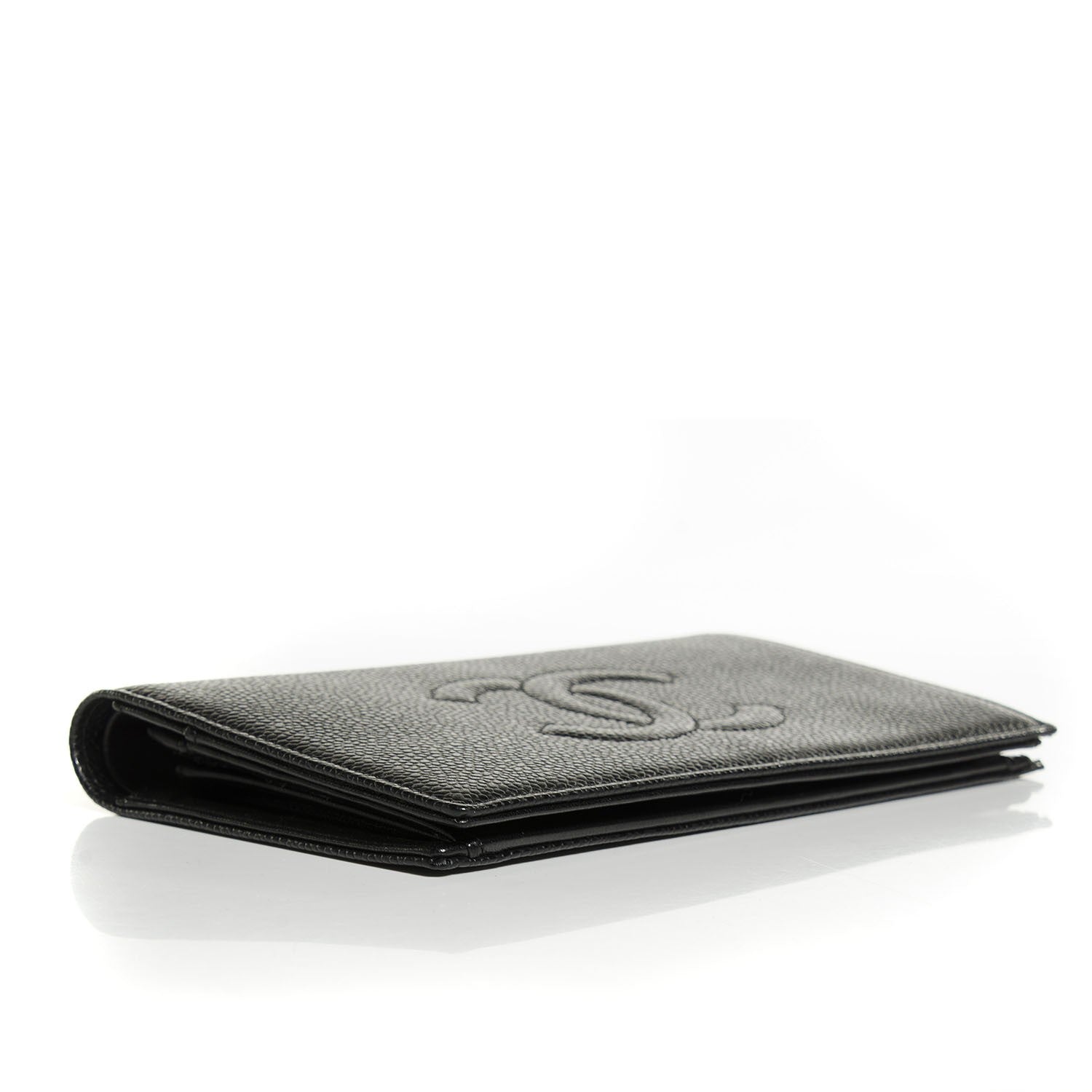 Chanel Caviar Timeless CC Yen Wallet Black 4 of 9