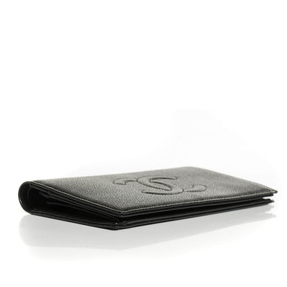Chanel Caviar Timeless CC Yen Wallet Black 4 of 9