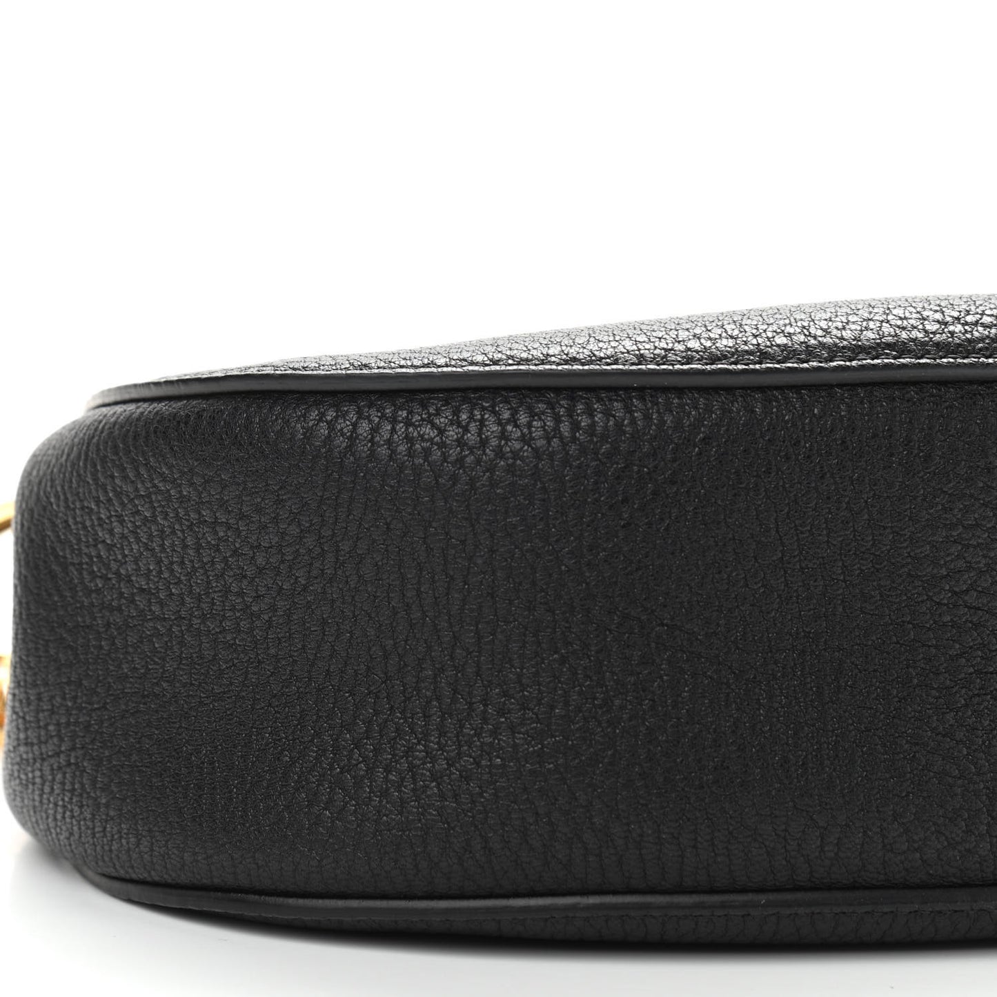 Grained Lambskin Drew Shoulder Bag Black