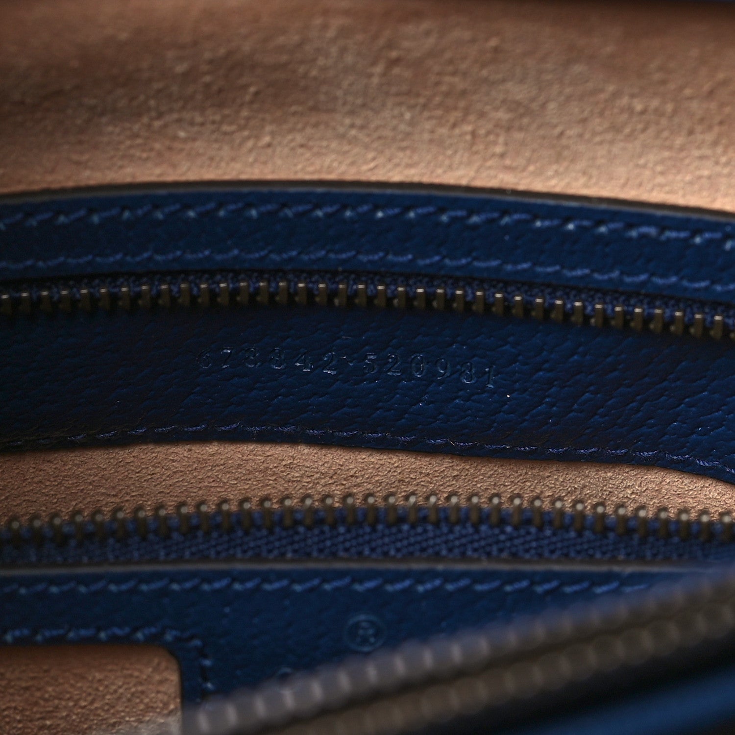 Gucci Textured Dollar Calfskin Web Medium Diana Tote Bag Royal Crop 7 of 10