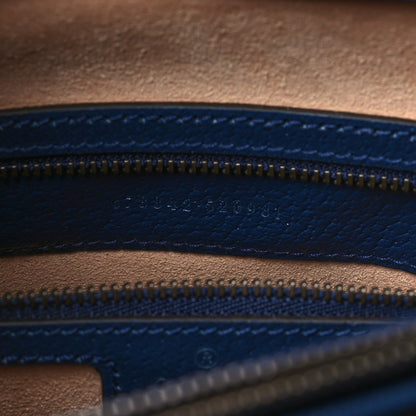 Gucci Textured Dollar Calfskin Web Medium Diana Tote Bag Royal Crop 7 of 10