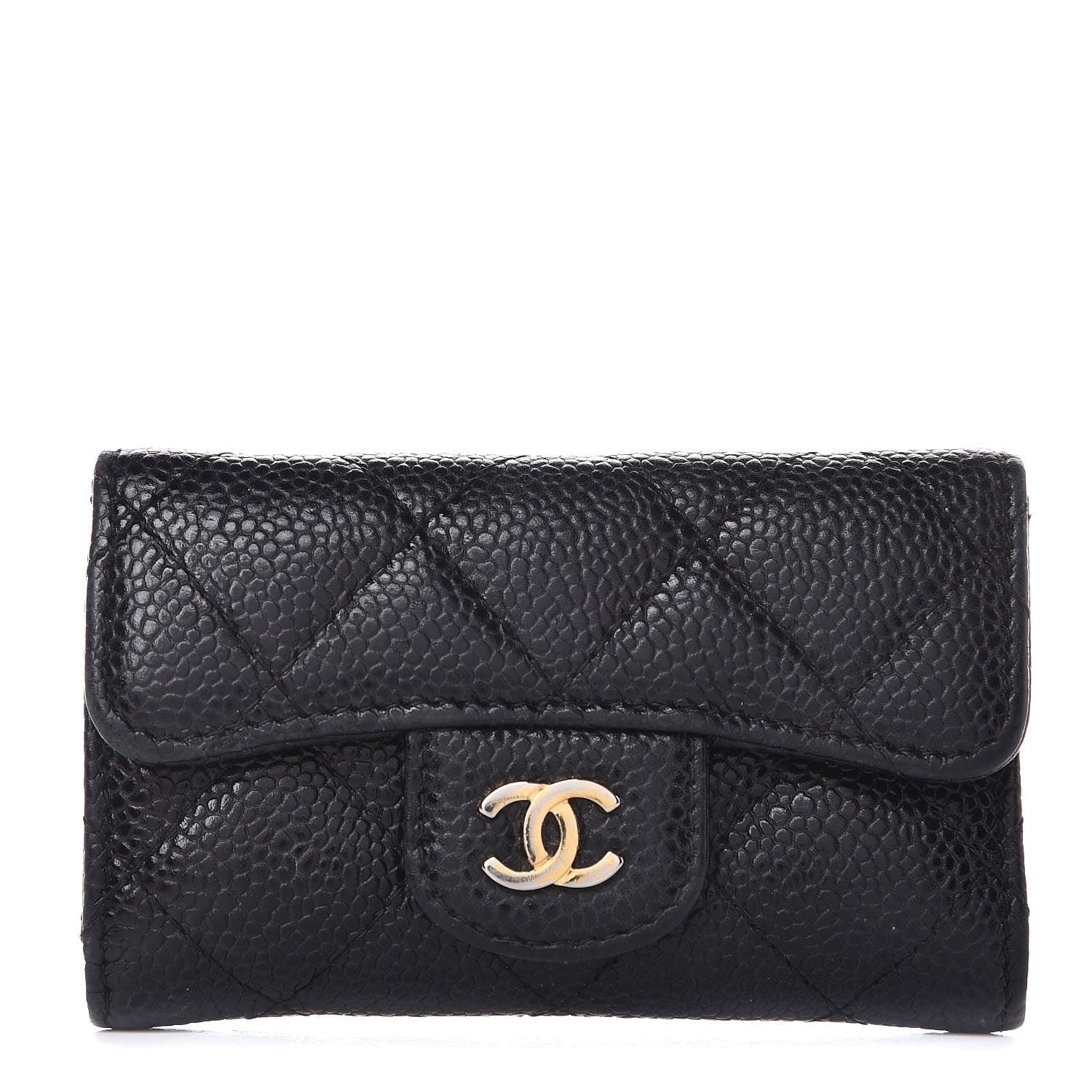 Chanel Caviar Quilted 6 Key Holder Black 1 of 7