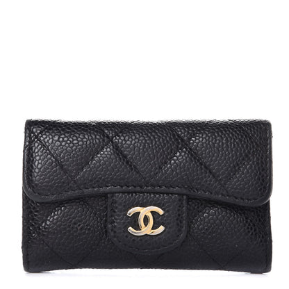 Chanel Caviar Quilted 6 Key Holder Black 1 of 7