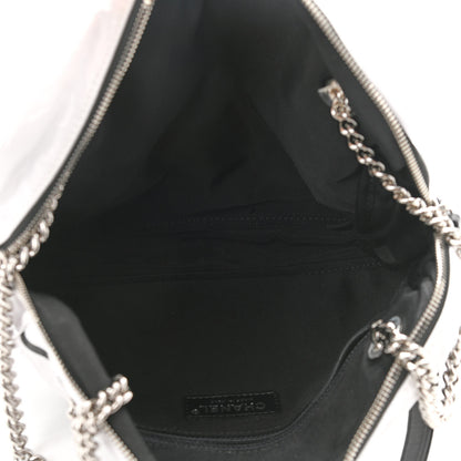 Chanel Vinyl Small La Pausa Camera Case White Black 4 of 9