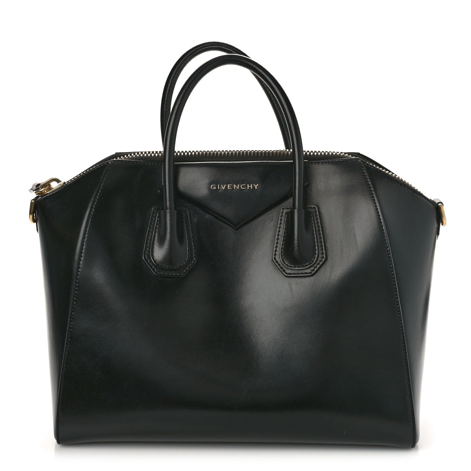 Givenchy Shiny Lord Calfskin Medium Antigona Black 1 of 13