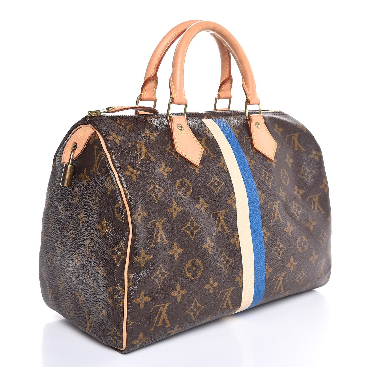 Monogram My LV Heritage Speedy 30 Blue De France Ivory
