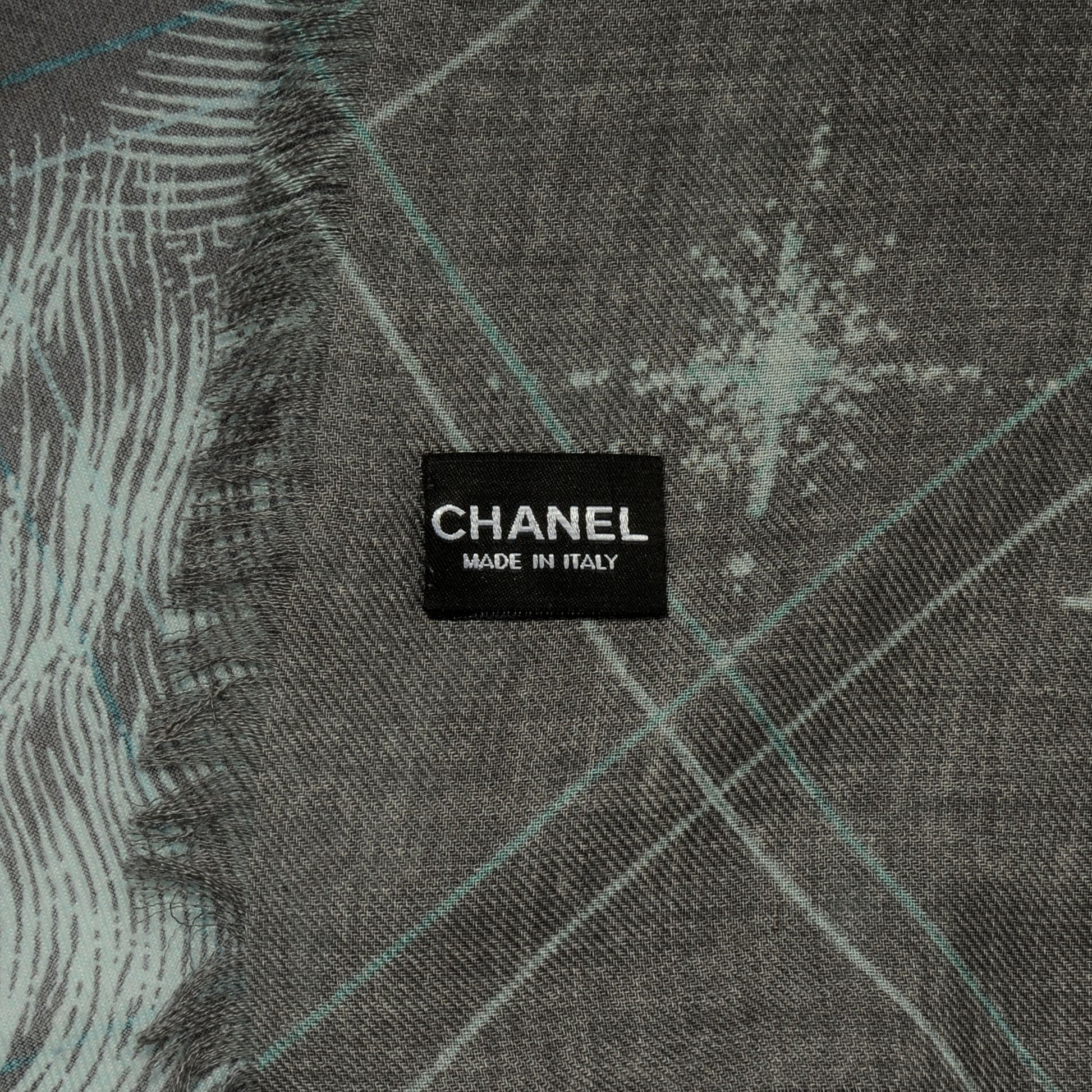 Chanel Silk Lion CC Scarf 4 of 5
