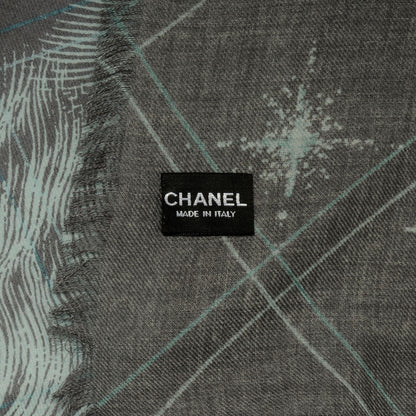 Chanel Silk Lion CC Scarf 4 of 5