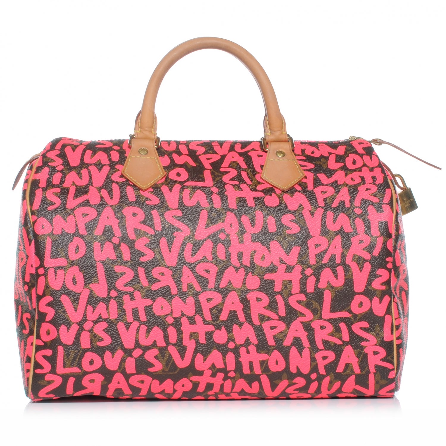 Louis Vuitton Monogram Graffiti Speedy 30 Fuchsia 1 of 7