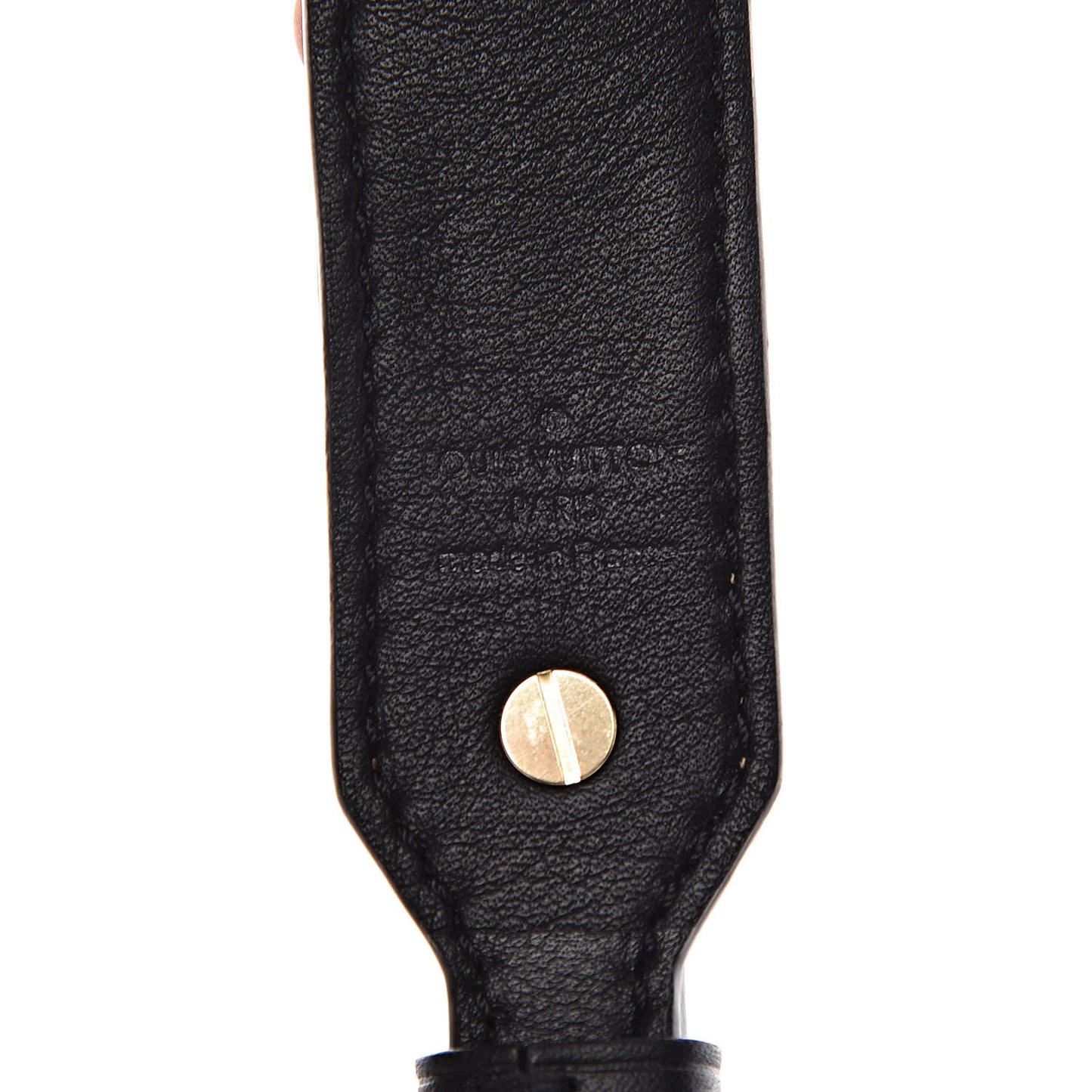 Reverse Monogram Bandouliere Shoulder Strap XL Black