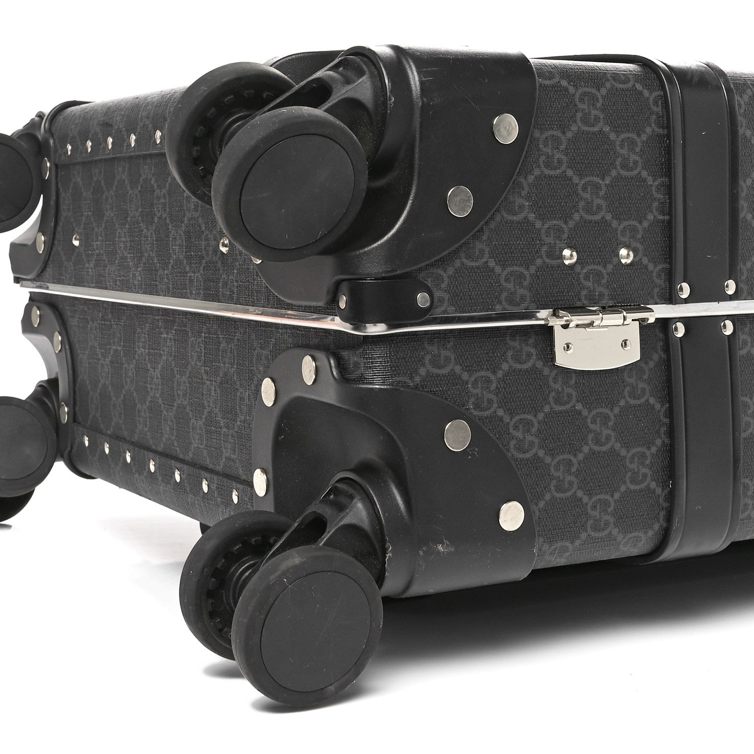 Gucci GG Supreme Monogram Globe-Trotter Carry-On Black 8 of 9