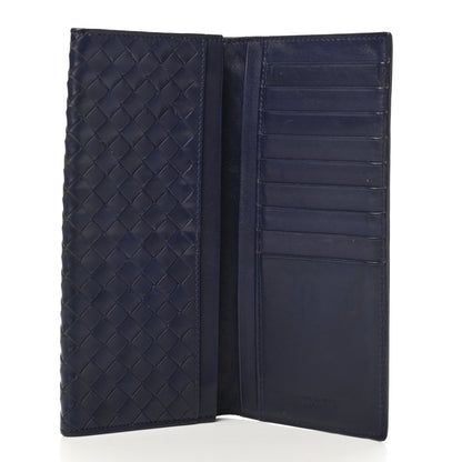 Bottega Veneta Nappa Intrecciato Long Bi-Fold Wallet Atlantic 4 of 7