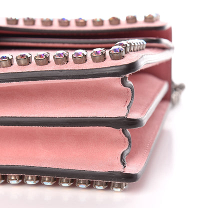 Gucci Suede Crystal Small Dionysus Shoulder Bag Peonia 6 of 9