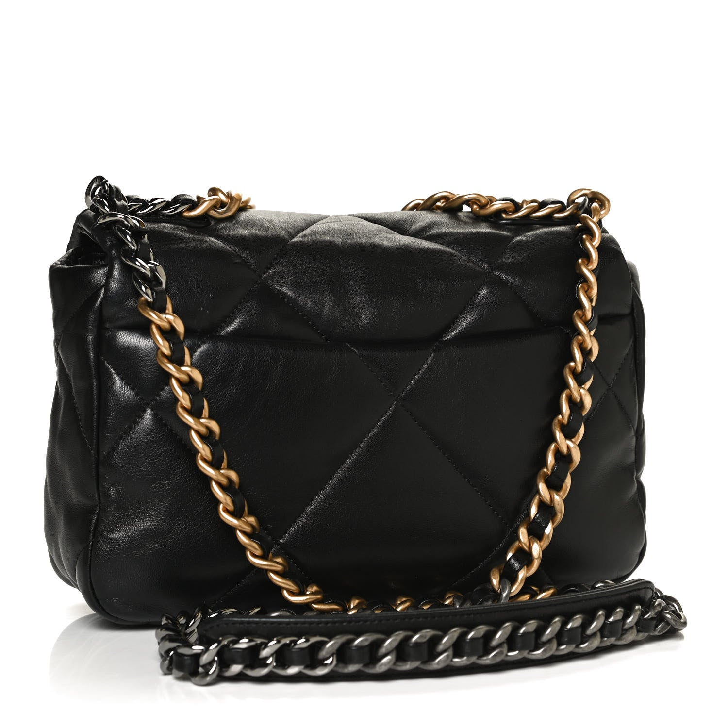 Chanel Lambskin Quilted Medium Chanel 19 Flap Black 3 of 10