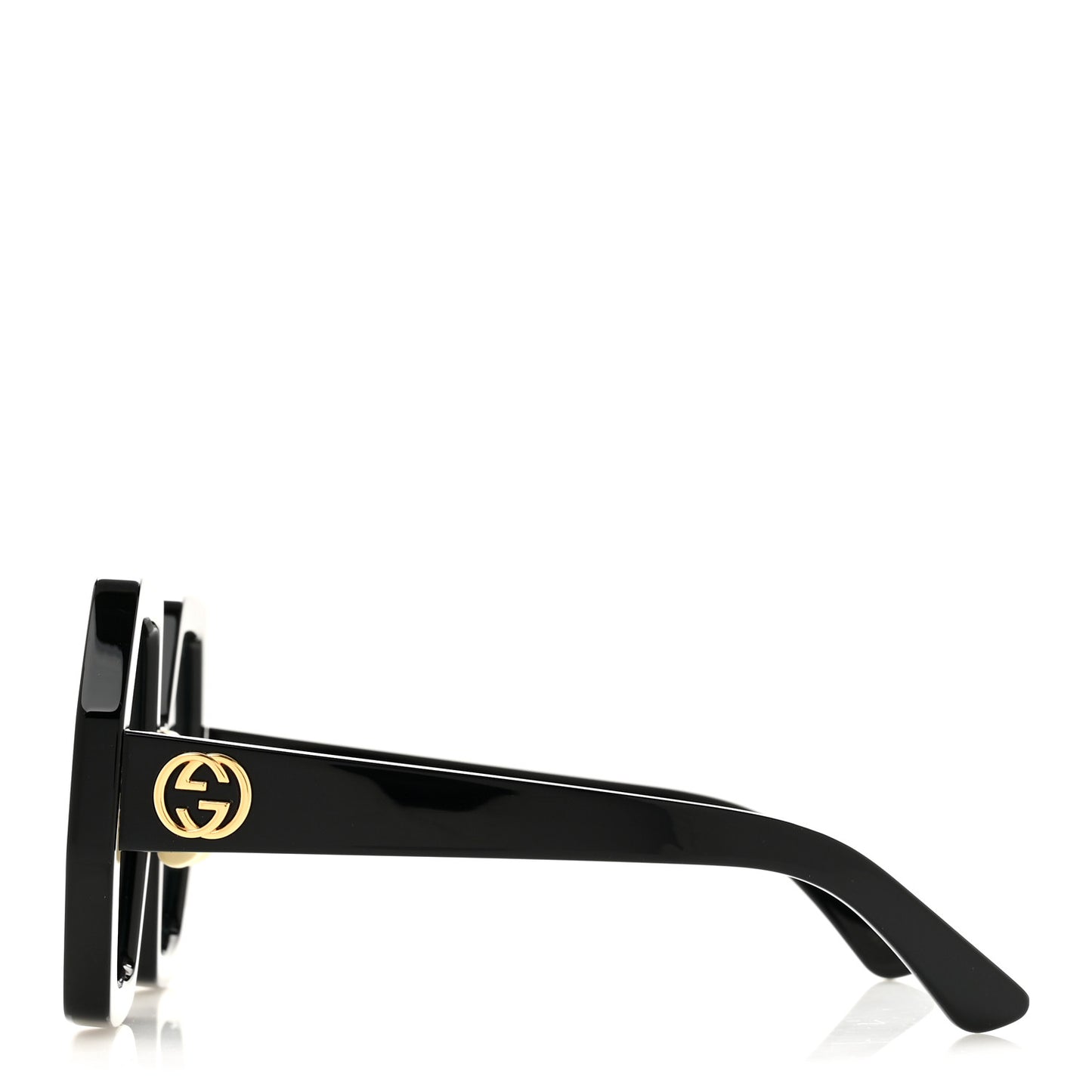 Acetate Square Sunglasses GG0772S Black